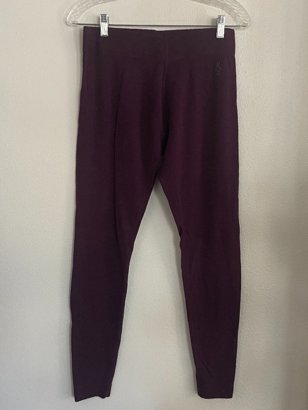 Smartwool Women’s Merino Wool Baselayer Leggings Large Burgundy